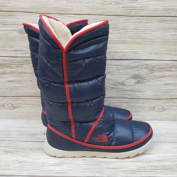 north face red boots